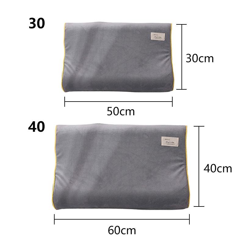 Cotton Latex Pillow Cover Memory Foam Pillowcase Cushion Cover  30x50/40x60cm Velvet Latex Pillow Case Cover for Bedroom
