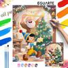 Pinocchio Christmas Tree Painting By Numbers Kit Hand Painting Home Decor