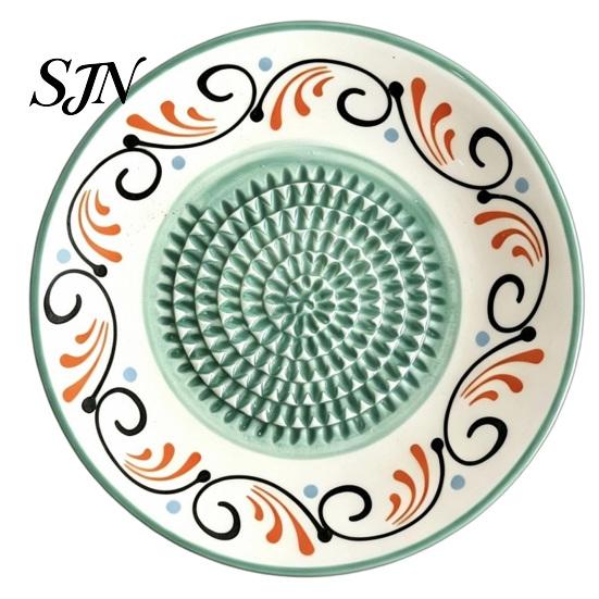 Ręczny Akcesorium Kuchenne do Tarcia Ceramiczna Tarcza do Tarcia Imbiru i Czosnku, Tarka z Ostrymi Zębami, Łatwe Niezbędne do Pasty do Czyszczenia Tarki Puree