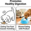 Anti-Choking Slow Feeder Dog Bowl Food-Grade with Rolling Ball Liquid Slow Bowls Massage Dot Non-Slip Base Cat Treat Bowl