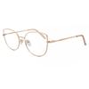 Full Rim Cat Eye Shiny Rose Gold Smartbuy Collection Sammie L119f Fashion Women Eyeglasses