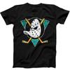 Mighty Ducks NHL Eishockey Team Logo Cooles Geschenk Retro T-Shirt Schwarzer Druck T-Shirt Neue Frühling Sommer Kollektion