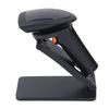 1D 2D Barcodescanner 2,4G BT USB Kabelloser und kabelgebundener Barcodeleser mit faltbarer Halterung für den Einzelhandel