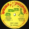 12inch Record PAD ANTHONY  Dont Worry  Version 0017 Rockers Forever 198 US Reggae Ska  Dub Used