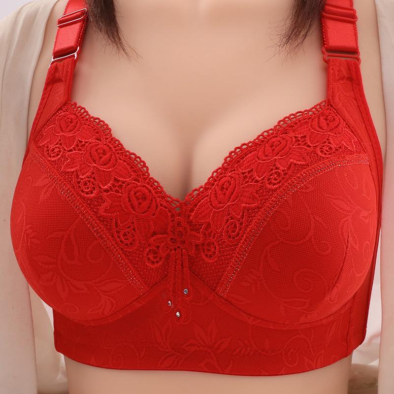 Wire-Free Uplift Bra: Anti-Spillage Minimizer for Large Busts - Comfortable Side Support for Autumn/Winter