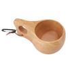 Wooden Cup Finland Style Handmade Natural Portable Mug Drinking Cup for Coffee Tea Milk