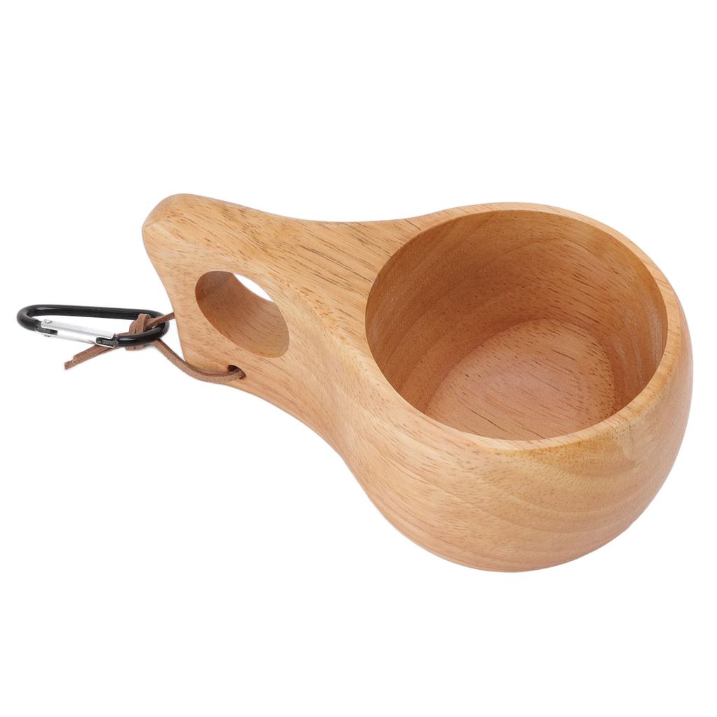 Wooden Cup Finland Style Handmade Natural Portable Mug Drinking Cup for Coffee Tea Milk