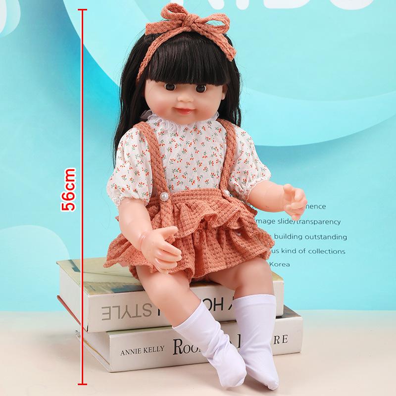 56cm Reborn Simulation Barbie Baby Doll Gift Set - Soft Gel Toy for Girls