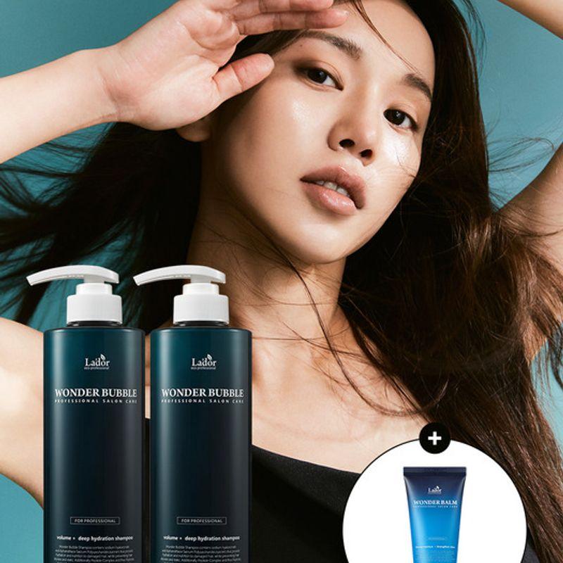 [Set of 2] Wonder Bubble Moisture Shampoo 600ml+600ml