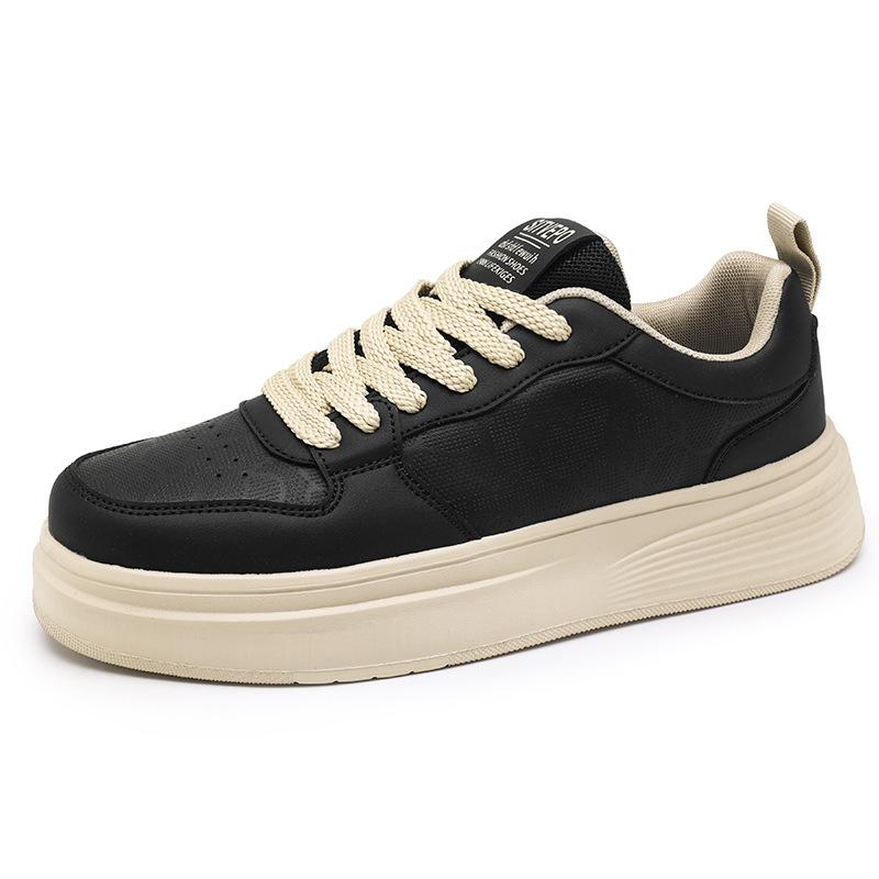 

2025 new four-season thick-soled heightened leisure sports fashion little white board shoes Korean version of trendy men s shoes one 2025 44