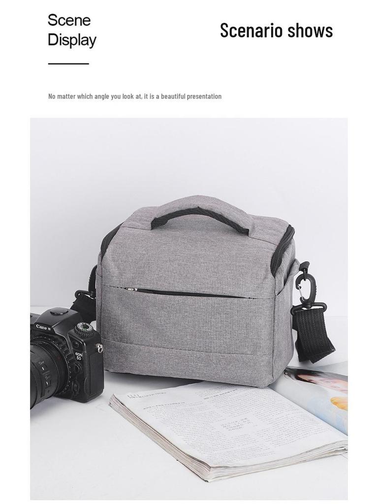 Profesjonalna torba na aparat DSLR dla Canon, Nikon, Sony - Jednoramienna Unisex dla lustrzanek i bezlusterkowców