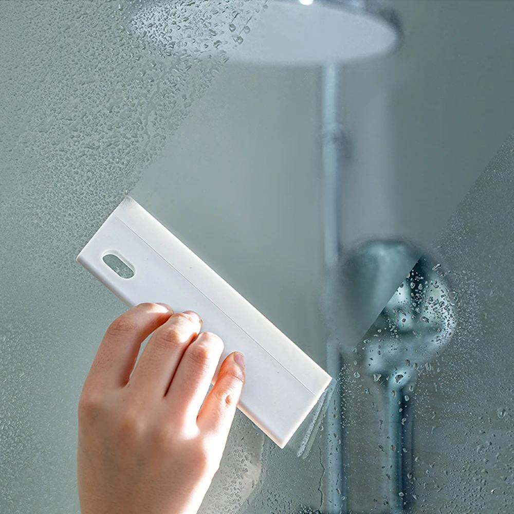Glass Wiper Cleaning Shower Squeegee Bathroom Household Scraper Window Car Mirror Wiper Cleaner Washing Brush Tools