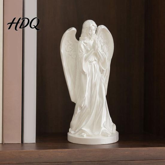 Vintage European Statue 3D Printed Angel Figurine Statue Desk Ornament with Flowing