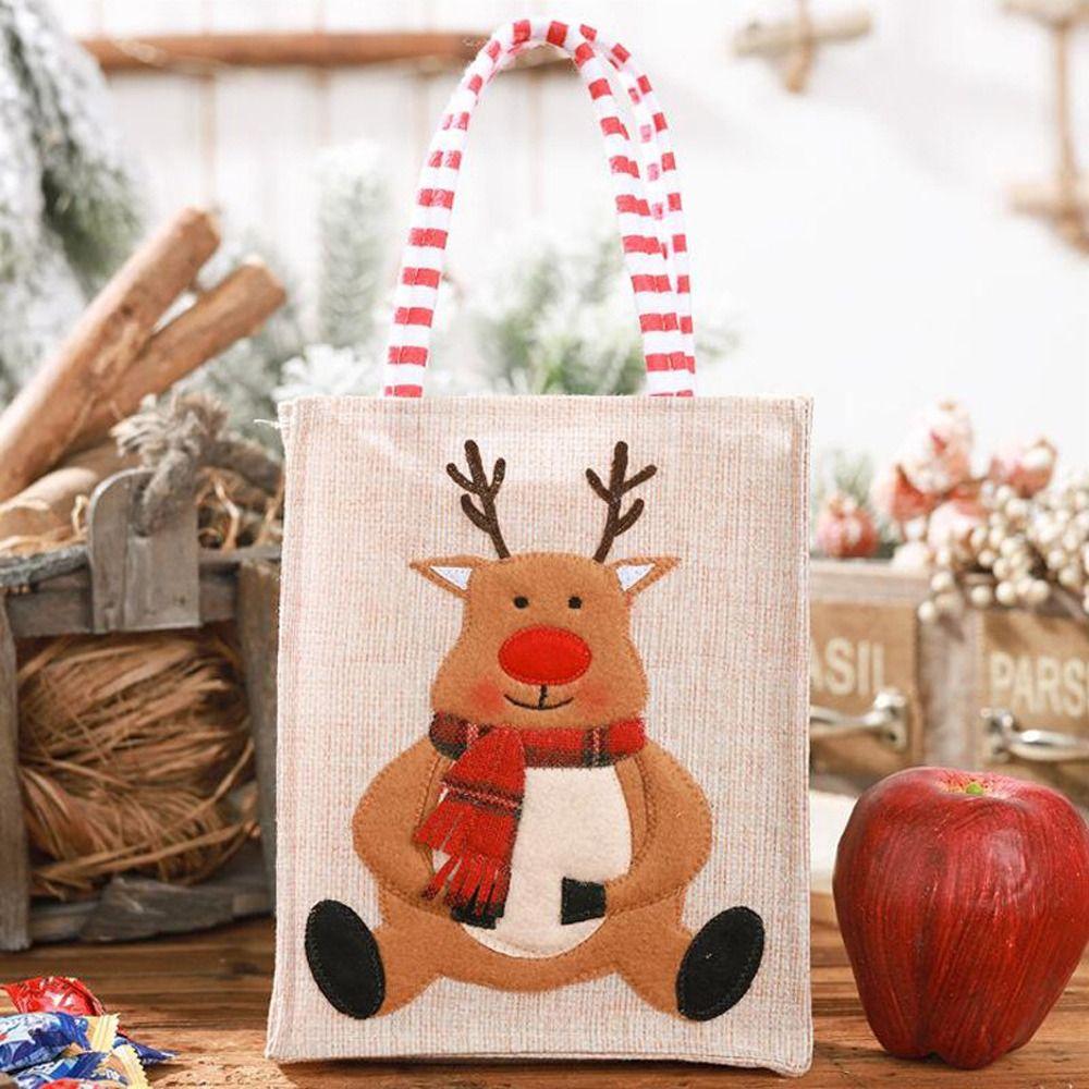 Student Sacks Women Casual Children Candy Canvas Bag Christmas Tote Bag Gift Bags Shopping Bag