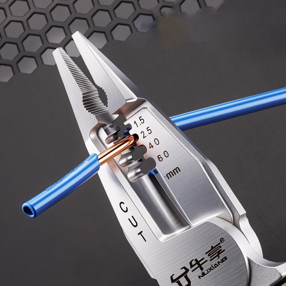 Digital LED Display Wire Stripper Pliers Rechargeable Cable Stripping Pliers Cable Maintenance