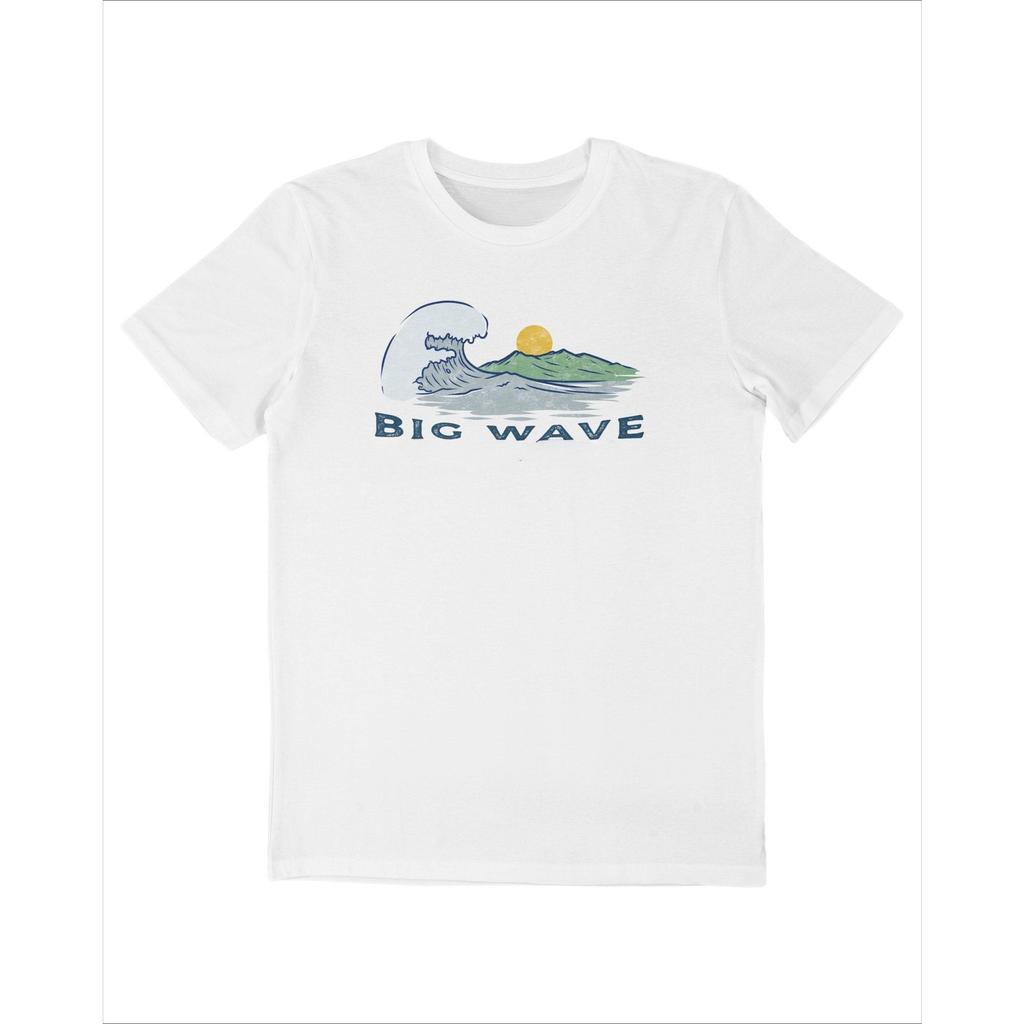 2025 Big Wave Adventure Grafiskt tryck Sommar Märke Bomull Herr- och Dam-T-shirts Kortärmad Street Fashion