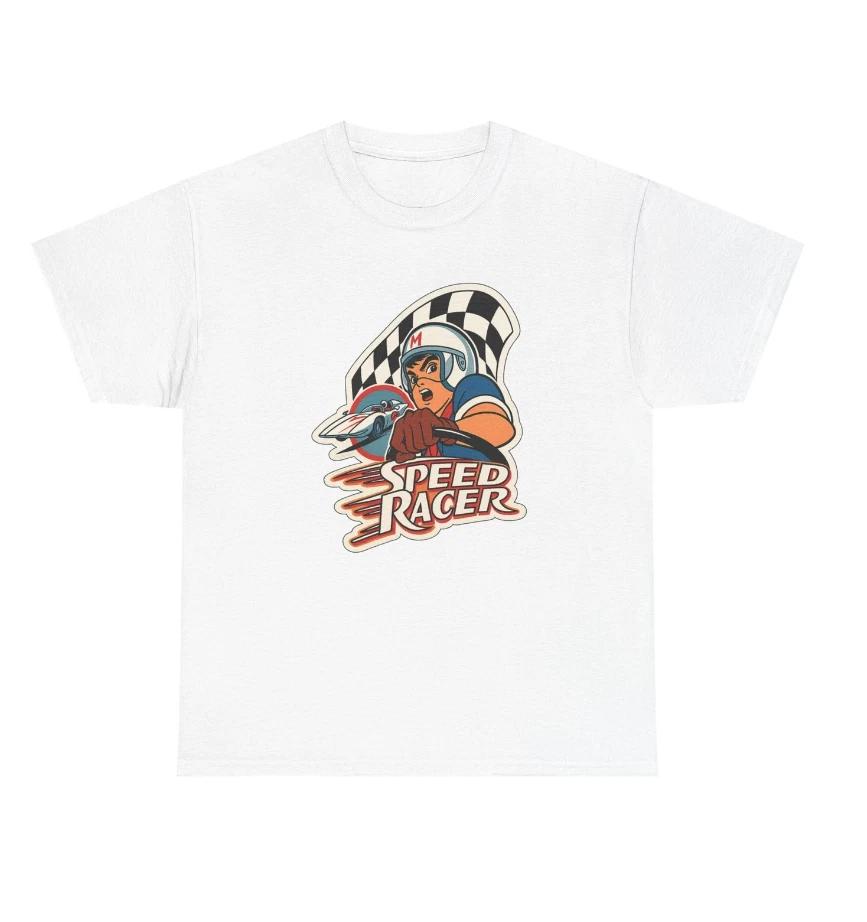 Anime Inspired Speed Racer T-Shirt, Racing Apparel, Retro Motorsport & Anime Fan M