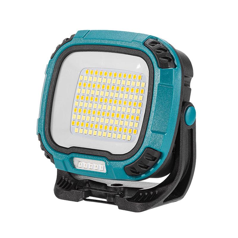 Multifunctional LED Floodlight: Emergency Camping Light with Long Battery Life and Magnetic COB Work Light