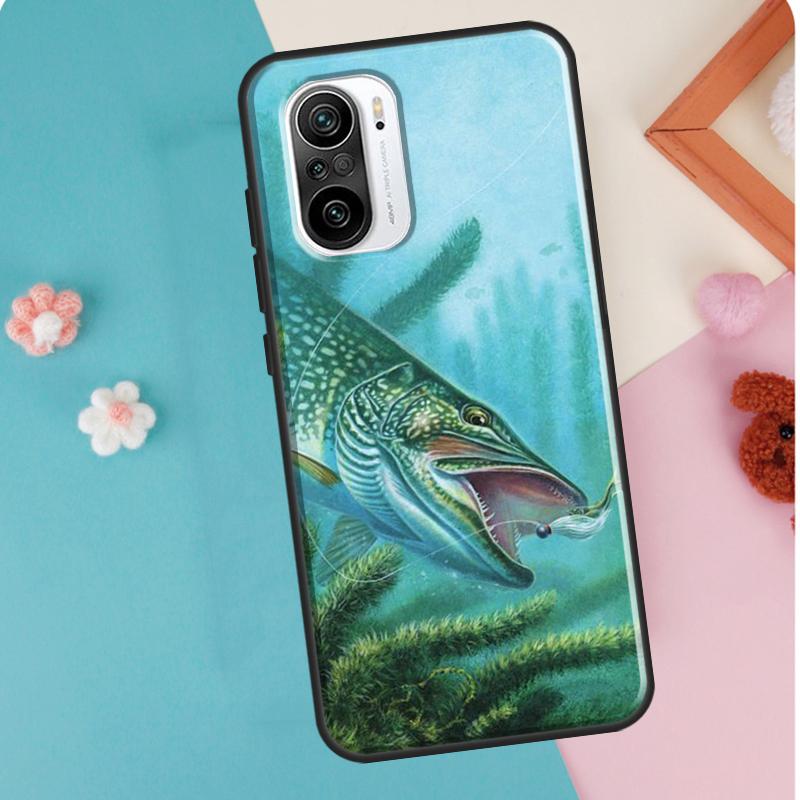 Fish Fishing Case For Xiaomi Mi 11T 12 Pro 12X Mi 11 Lite Ultra Cover For POCO X3 Pro X4 GT M3 M4 F3