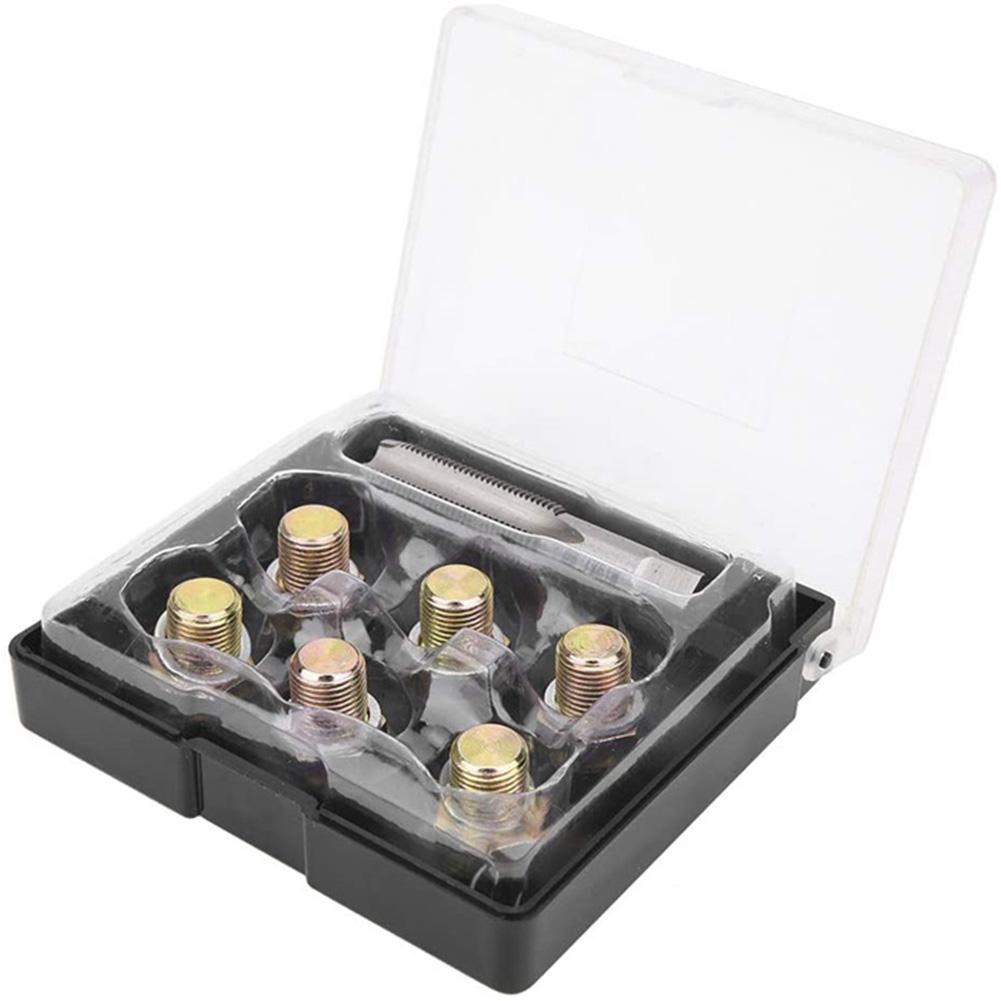 Portable Oil Pan Drain Sump Plug Key M13x1.25mm Iron Oil Pan Thread Repair Tools Kit Sump Drain Plug Repair Kit