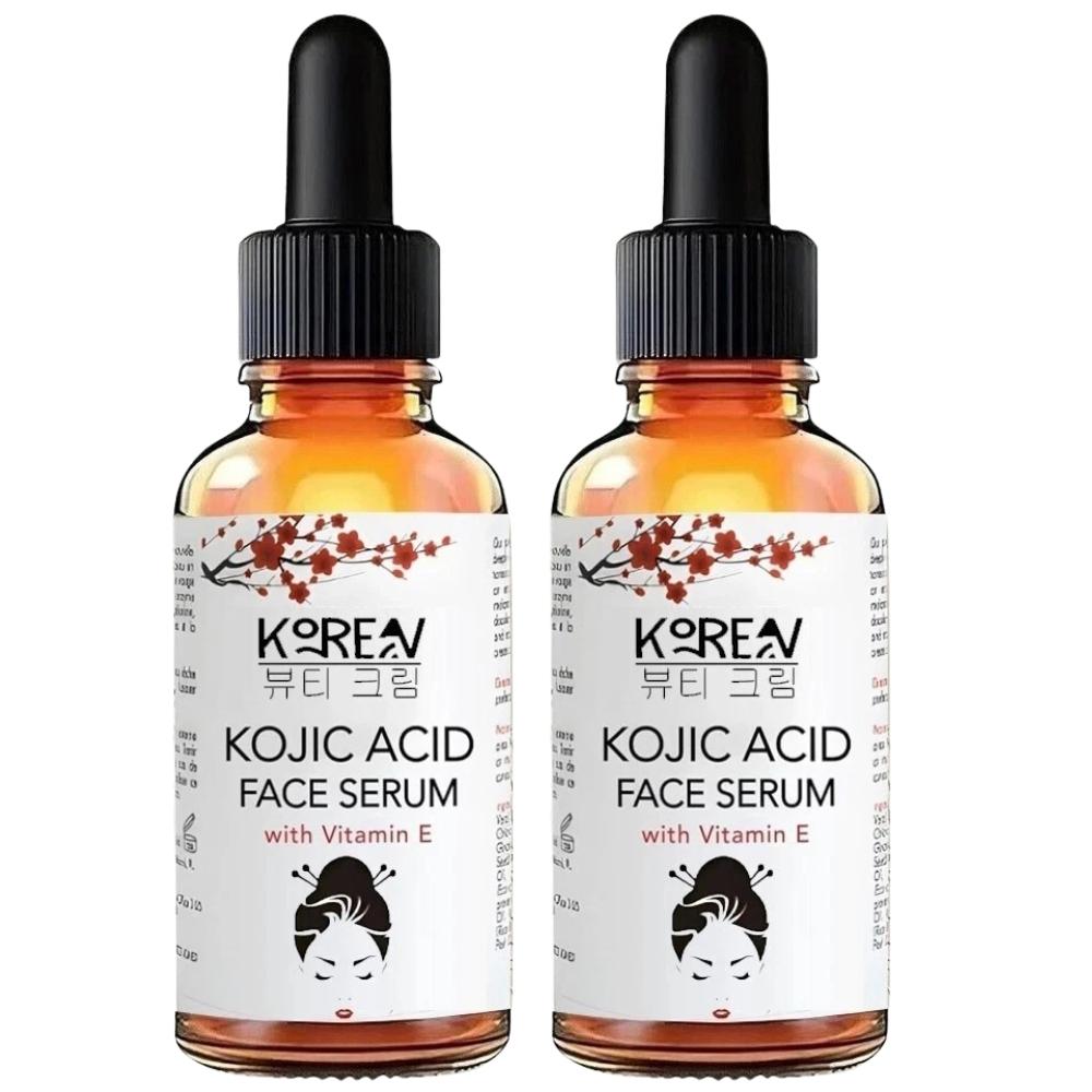 КОРЕЙСКАЯ КОЙЕВАЯ КИСЛОТА Отбеливание кожи Осветление Сыворотка для ультра-сияния - (Упаковка из 2 флаконов по 30 мл) 30ml чистый