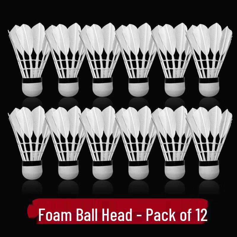 KAPABEAR Professional Outdoor Goose Feather Badminton Shuttlecocks (12-Pack)