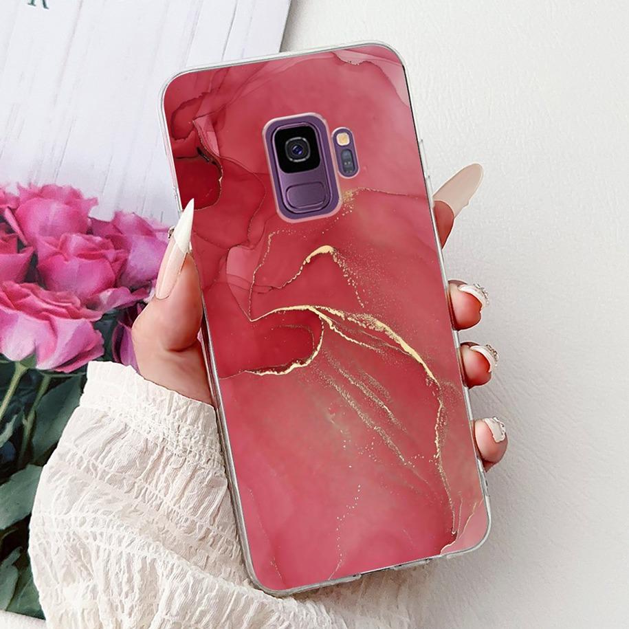 For Samsung Galaxy S9 Case SM-G960F Cover Fashion Flower Soft Slim Back Cover For Samsung S9 Plus S 9 GalaxyS9 S9+ SM-G965F Capa