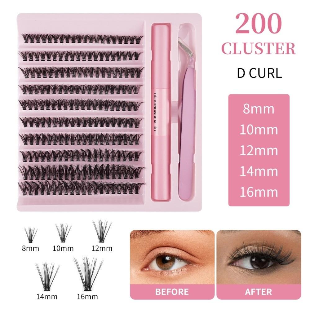 

Bond and Seal False Eyelashes Wispy Style Gluing Lashes High Quality DIY Lashes Extension Style 6