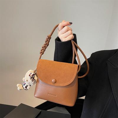 Single-shoulder Bag, Casual Winter Crossbody Bucket Bag, Versatile and Stylish
