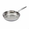 Stainless Steel Frying Pan Metal Utensil Uncoated ScratchResistant Hammered Skillet for