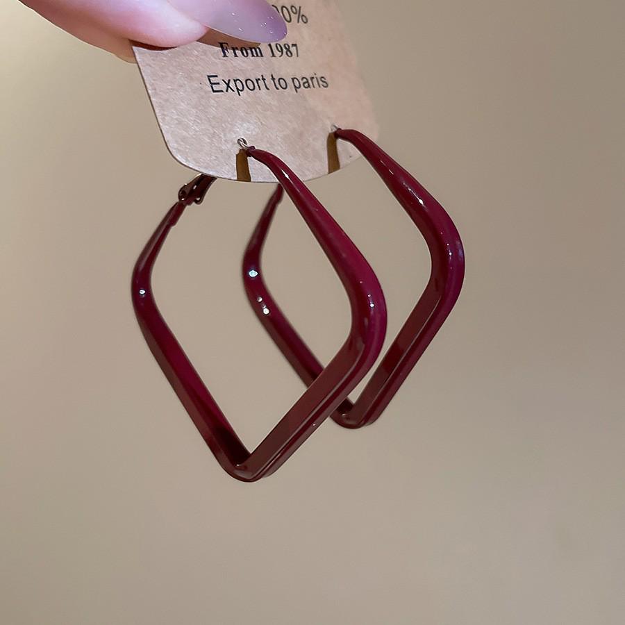 Silbernadel Leopard Harz Geo Runde Ohrringe, Retro Myer Stil, Nischen Design für Frauen