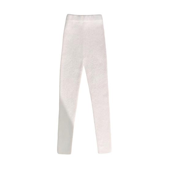 Women Stretchy Leggings High Waist Plush Thickened Warm Trousers Slim Fit Butt Lifting Winter Bottom Pants
