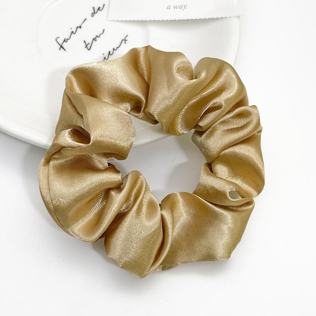 Satin Cloth Art Large Intestine Hair Band European and American Headrope Hair Accessories Simple Headband Head Flower Rubber Band Hair Accessories