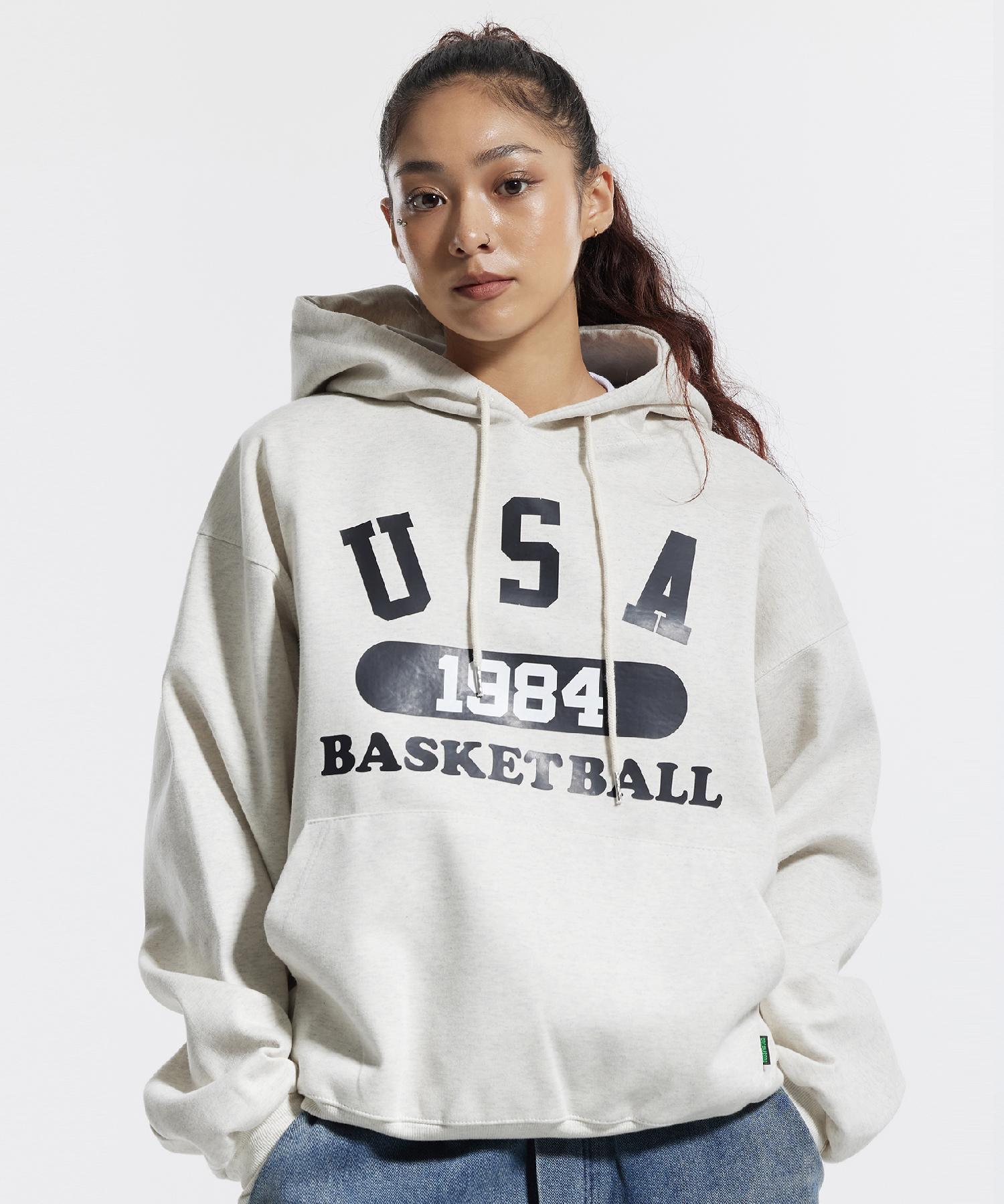 Cream Soda Lab Brushed Oatmeal Return Usa Basketball 1984 Hoodie Brushed Oatmeal/1(M)