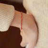 Stainless Steel Blessing Red Rope Bracelet For Women Girls Gold Color Exquisite Chinese Style Wrist Chains Party Jewelry Gifts