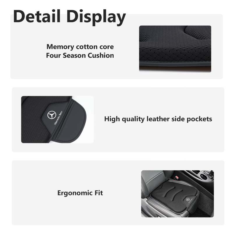 AABII1 Universal Car Seat Ice Silk Cushion Cover Storage Bag Pad For Mercedes Benz W211 W124 W176 W177 C180 C200 C260 C300 GLC CLE CLA
