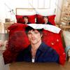 Jacob Elordi Duvet Cover + 2 Pillowcases Celebrity Actor Print Soft Bedding Set Bedroom Decor for Fans