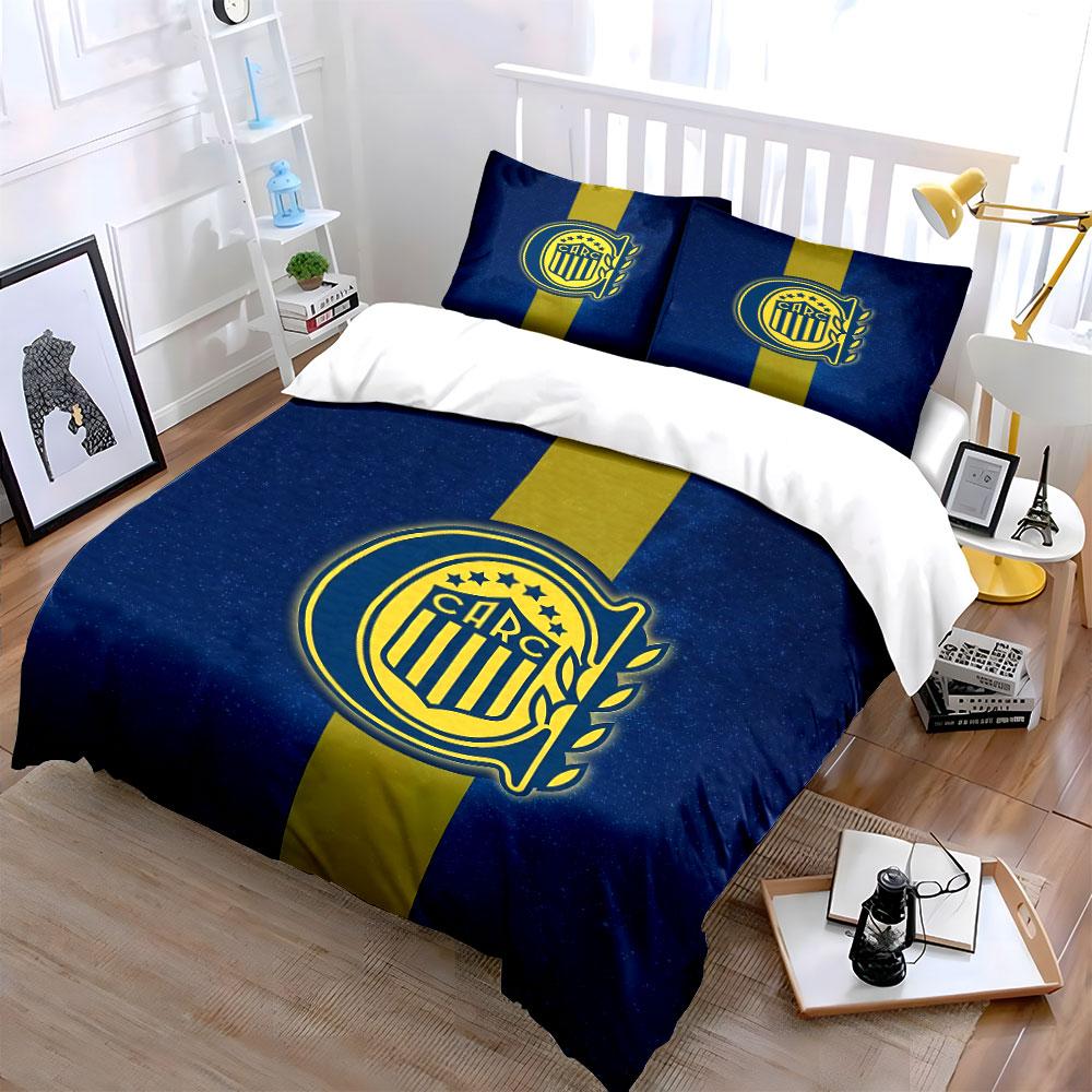 Blue and Yellow CARC Bedding Set Bedding Duvet Cover Set Duvet Cover Pillowcases (1 * Duvet Cover 2 * Pillowcases, without duvet insert)