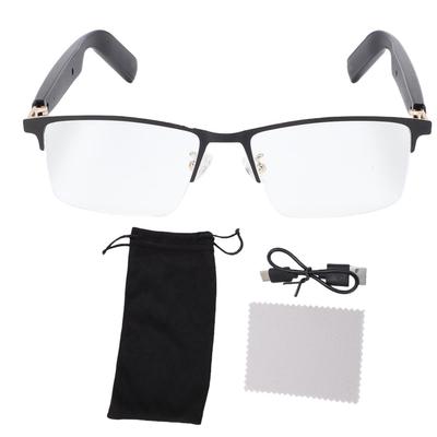Ochelari inteligenți Bluetooth 5.4 Microfon și difuzor încorporate IP54 Rezistent Filtrare lumină albastră Control vocal Ochelari inteligenți