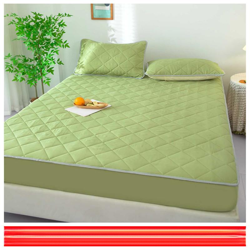 Machine Washable Single Thickened Bed Cover Quilted Mattress Protector