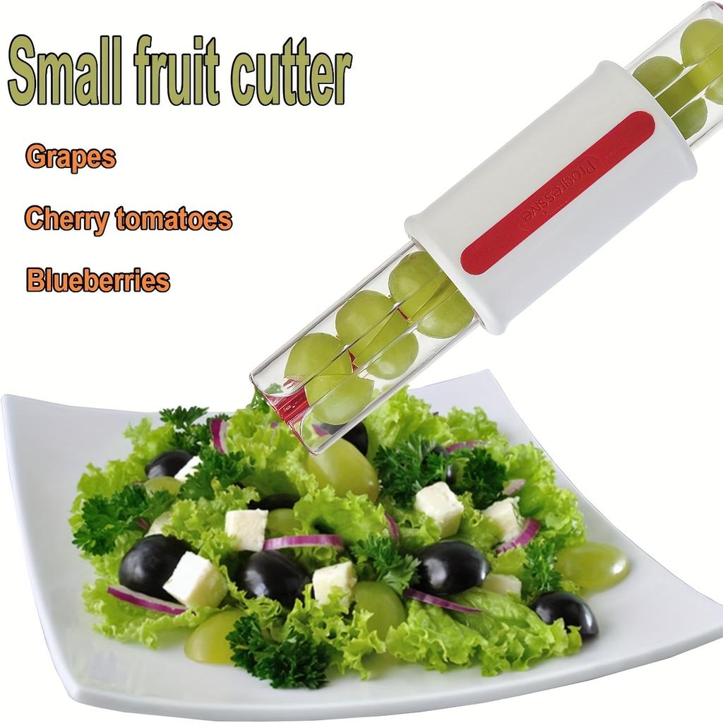 Compact Size, Multi Fruit Slicer for Kitchen , Ideal for Grapes, Cherries ,More, Quickly Slices Vegetables ,Fruits Into Uniform Slices