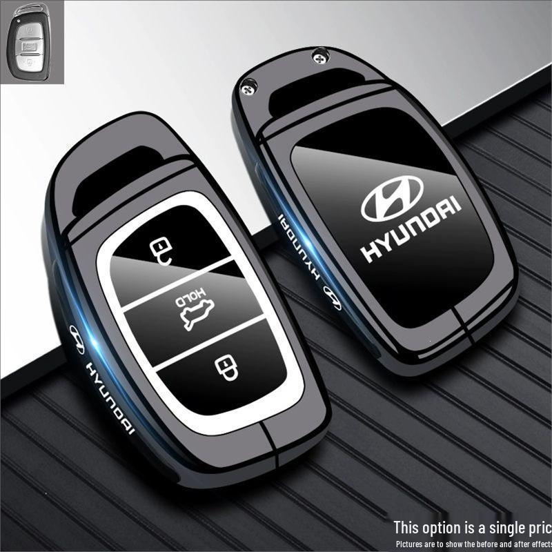 Compatible Car Buckle Shell for Modern Cous Tu Key Case: Fiesta, Elantra, ix35, Hino ix25 Models Standard