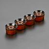 4 Stück Gitarrenknöpfe Zylinderhut-Knopf 6mm Schaftloch Gitarren-Potentiometer-Reglerknöpfe