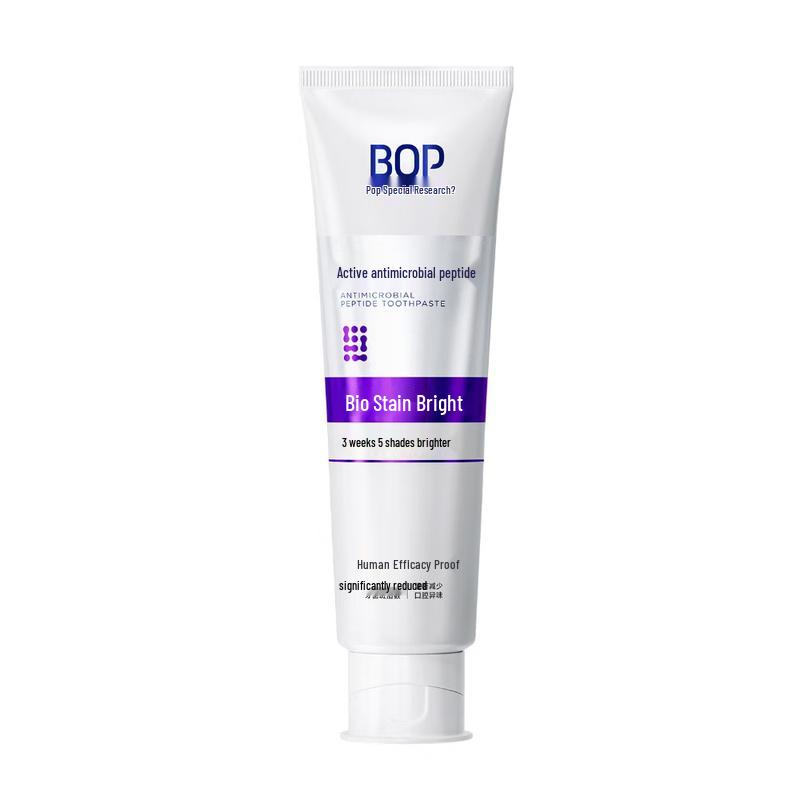 bop Active Antimicrobial Peptide Whitening Fluoride Toothpaste