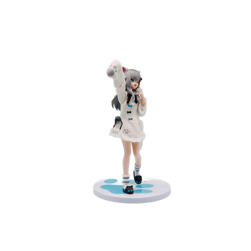 21cm Anime Figurenständer Katzenmädchen Modell Spielzeug PVC Kawayi Mädchen Actionfiguren PVC Sammlung Schreibtischdekoration Geschenke