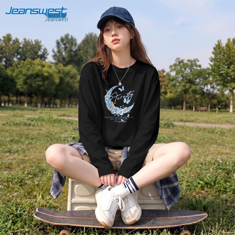 Jeanswest Women's Pure Cotton Long Sleeve T-Shirt
