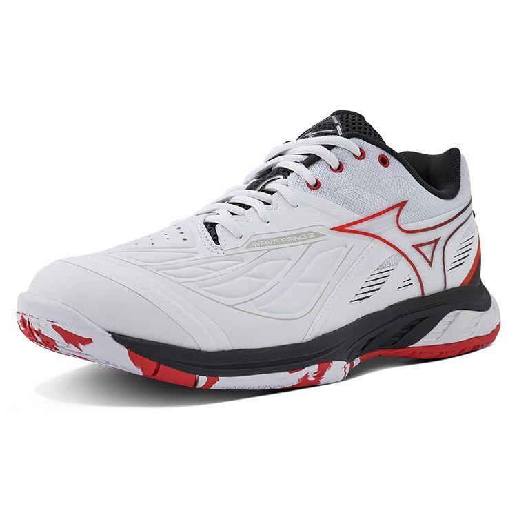 Mizuno Wave Fang 2 Wide White Radiant Red Ebony Unisex Sneakers 71GA231303