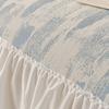1pcs French Irregular Printed Sofa Cushion Chiffon Skirt Edge Sofa Blanket Anti Slip and Cat Scratch Resistant Bench Cloth Machine Washable Non-deform