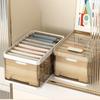 With Lids Closet Storage Bins Stackable Pants Storage Container Thicken Drawer Shelf  Bathroom