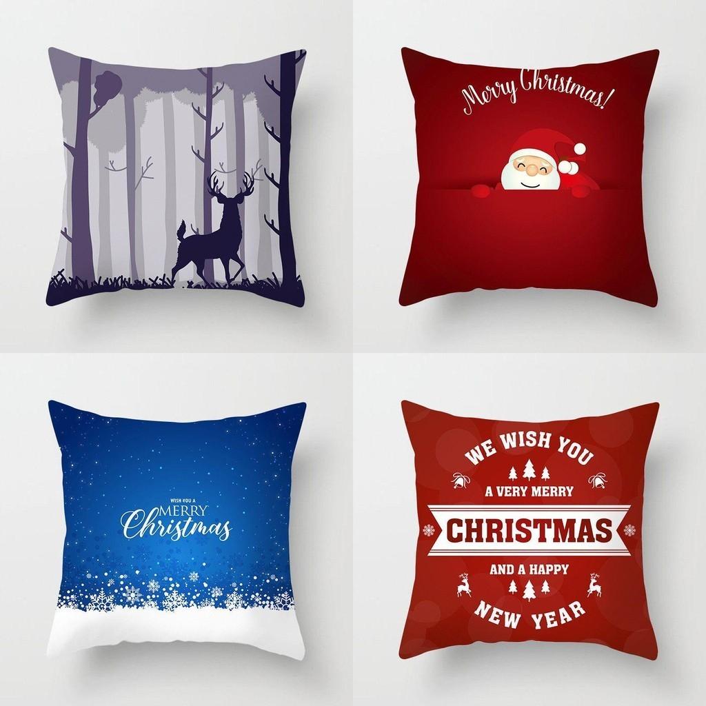 Luxurious Peach Skin Velvet Christmas Cushion Cover With Invisible Zipper Design
